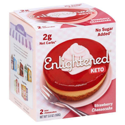 Enlightened Cheesecake Lc Strwbry 2pk - 5.6 OZ - Image 1