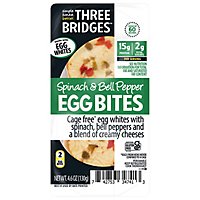 Three Bridges Spinach & Bell Pepper Egg White Egg Bites - 4.6 OZ - Image 3