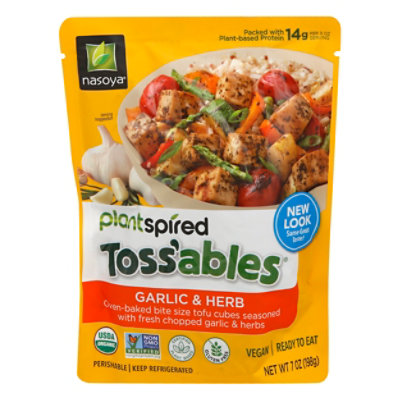 Nasoya Tossables Garlic And Herb Tofu Cubes - 7 OZ - Image 2