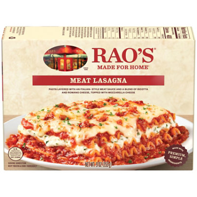 Rao's Made For Home Meat Lasagna Frozen Meal - 9 Oz - Image 1