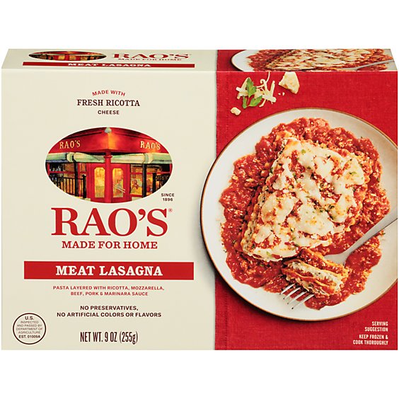 Raos Meat Lasagna - 8.9 OZ