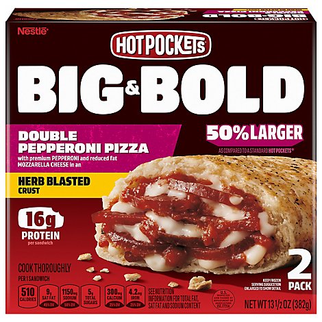Hot Pockets Big & Bold Pepperoni Box - 13.5 OZ