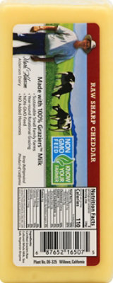 Graziers Raw Milk Grass Fed Sharp Cheddar - 8 OZ - Image 6