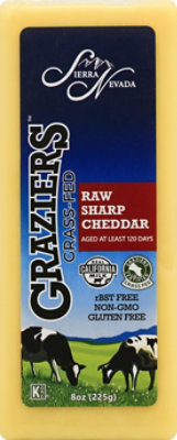 Graziers Raw Milk Grass Fed Sharp Cheddar - 8 OZ - Image 2