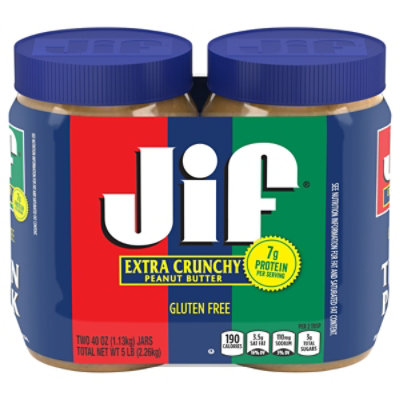 Jif Crunchy Peanut Butter Twin Pack - 80 Oz - Image 3