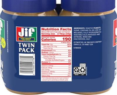 Jif Crunchy Peanut Butter Twin Pack - 80 Oz - Image 6