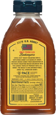 Local Hive Honey Raw & Unfiltered Rocky Mountain - 16 Oz - Image 7