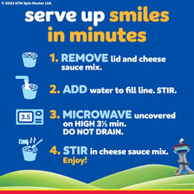 Kraft Mac & Cheese Macaroni and Cheese Dinner Easy Microwavable Dinner w/ Paw Patrol Shape - 4 - 1.9 Ozs - Image 5