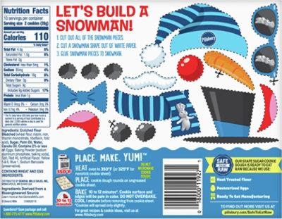Pillsbury Ready To Bake Snowman Shape Sugar Cookie Dough - 9.1 OZ - Image 5