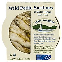 Bar Harbor Sardines Wild Petite Evoo - 4.2 OZ - Image 1