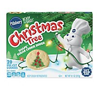Pillsbury Ready To Bake Christmas Tree Shape Cookie Dough - 9.1 OZ
