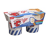 The Laughing Cow & Go Creamy Original Cheese & Whole Wheat Breadsticks 2 Count - 3.53 Oz