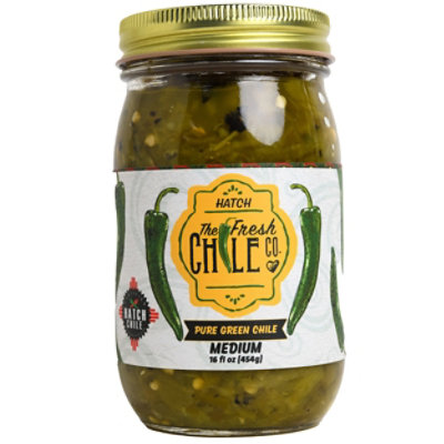 Hatch Chile Roast Pure Green Medium - 16 OZ