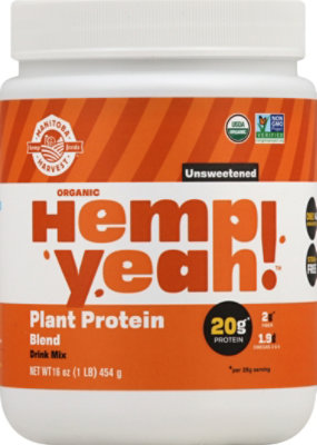 Manitoba Hrvst Protein Pwdr Plnt Unswtn - 16 OZ - Image 2