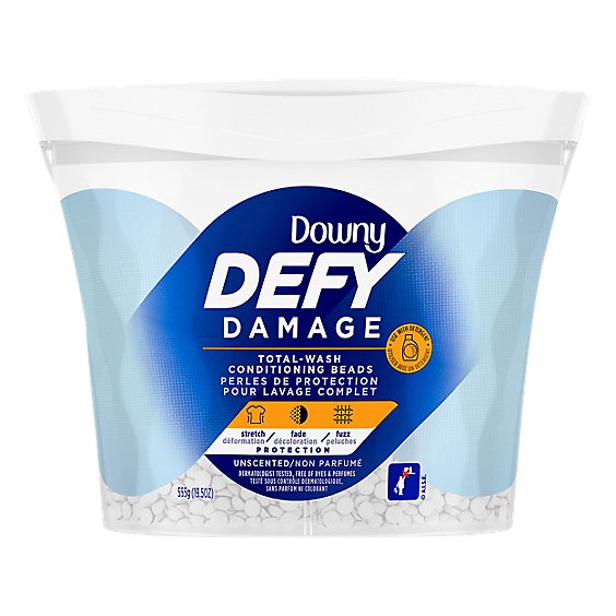 Downy Conditioning Beads Defy Damage Total Wash Unscented - 19.5 Oz