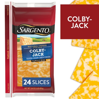Sargento Sliced Colby-Jack Natural Cheese - 24 Count - Image 1