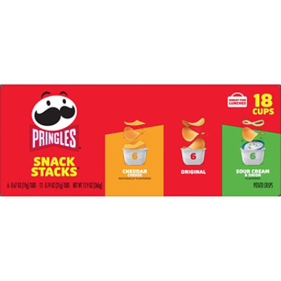 Pringles Potato Crisps Chips Lunch Snacks Variety Pack 18 Count - 12.9 Oz - Image 8