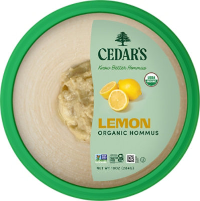 Cedars Mediterranean Organic Lemon Hommus - 10 Oz