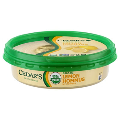 Cedars Mediterranean Organic Lemon Hommus - 10 Oz - Image 2