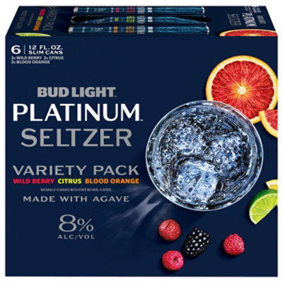 Bud Light Gluten Free Platinum Hard Seltzer Variety Pack Slim Cans - 6-12 Fl. Oz. - Image 2