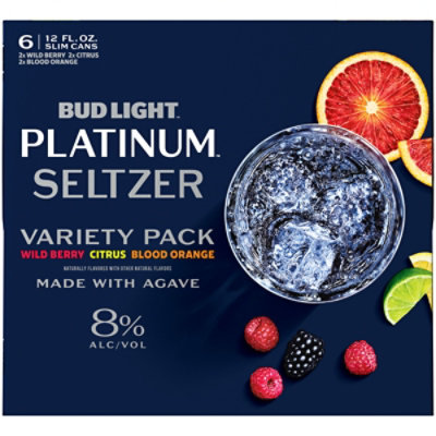 Bud Light Gluten Free Platinum Hard Seltzer Variety Pack Slim Cans - 6-12 Fl. Oz. - Image 4