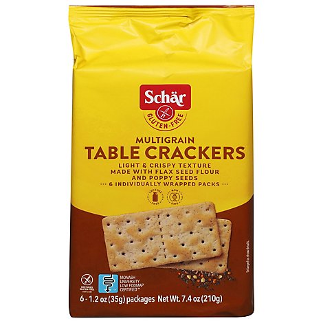Schar Table Crackers Gluten Free Multigrain - 6-1.2 Oz