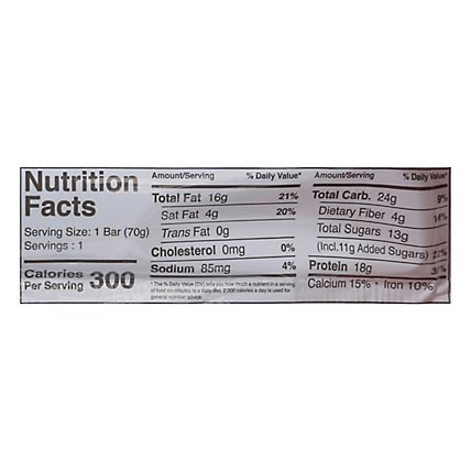 G2g Protein Bar - Peanut Butter Coconut Chocolate - 2.47 OZ - Image 4