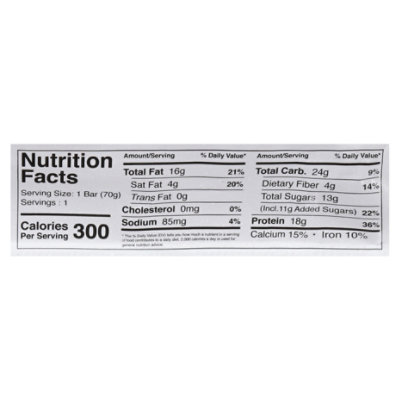 G2G Protein Bar - Peanut Butter Coconut Chocolate - 2.47 OZ - Image 3