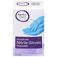 Signature Care Nitrile Gloves - 50 CT - Image 1