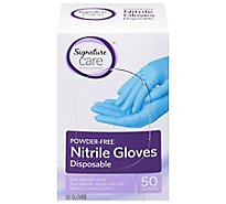 Signature Care Nitrile Gloves - 50 CT