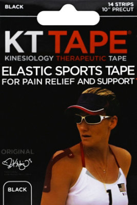 Kt Elastic Kinesiology Sports Tape Black - 14 CT - Image 1