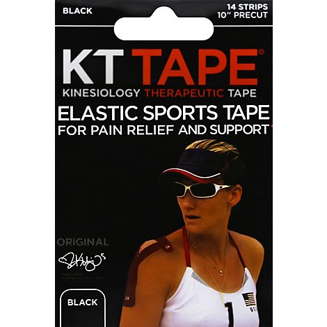 Kt Elastic Kinesiology Sports Tape Black - 14 CT