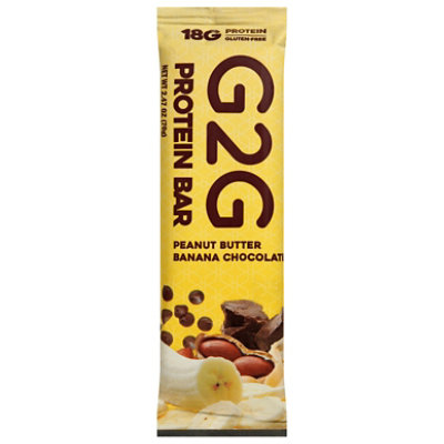 G2G Protein Bar Peanut Butter Banana Chocolate - 2.47 OZ - Image 2