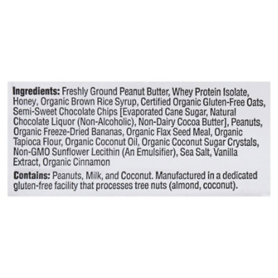 G2G Protein Bar Peanut Butter Banana Chocolate - 2.47 OZ - Image 4