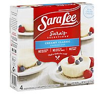 Sara Lee Saras Selections Cheesecake Creamy Classic 4 Count - 11 Oz