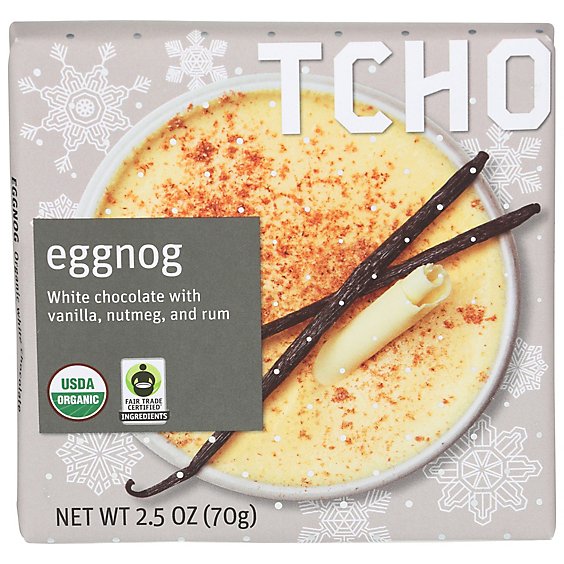 Tcho Choc Bar Mlk Eggnog - 70 GR
