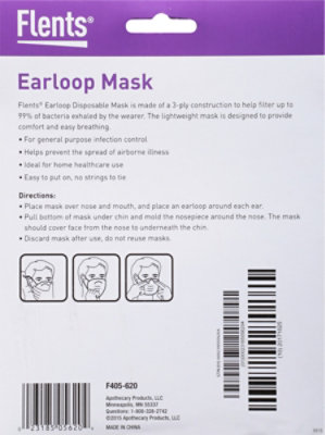 Flents Earloop Mask - 20 Count - Image 4