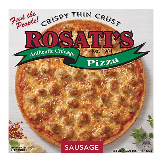Rosatis Thin Crust Sausage Pizza - 23.75 OZ