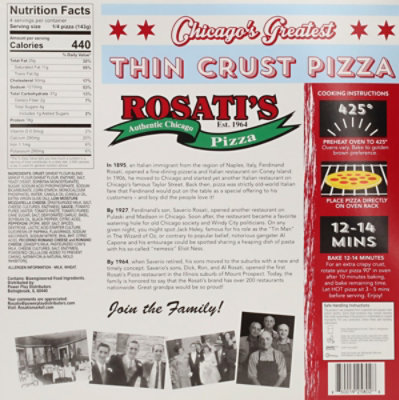 Rosatis Thin Crust Pepperoni Pizza - 20.75 OZ - Image 5