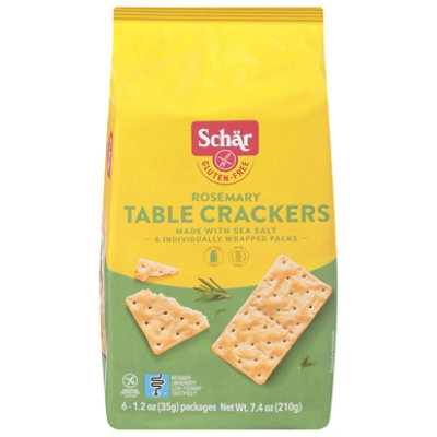 schar gluten free rosemary table crackers