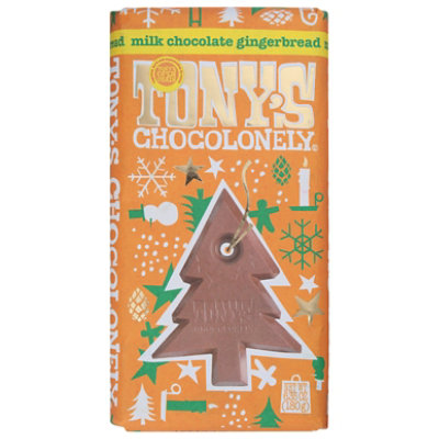 Tonys Chocolonely Bar Chc Mlk 32 Gngrbrd - 6.35 OZ - Image 1