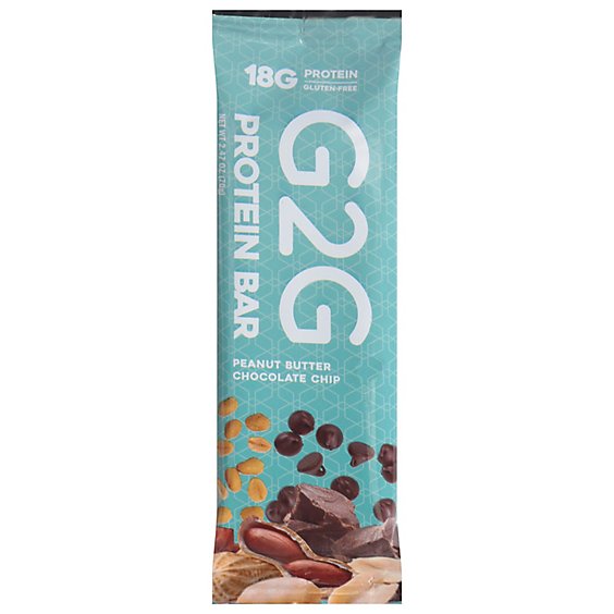 G2g Protein Bar Peanut Butter Choc Chip - 2.47 OZ