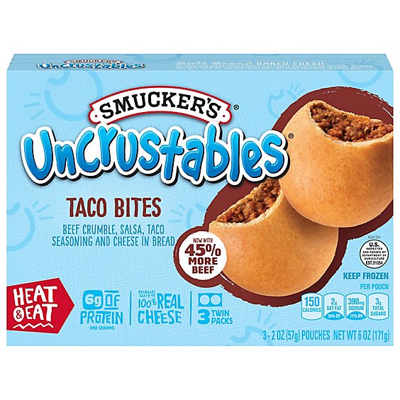 Smucker Uncrustable Taco Bites - 3-2 OZ