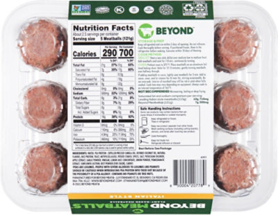 Beyond Meat Beyond Meatballs Plant Based Italian Style Meatballs 12 Count - 10 Oz - Image 6