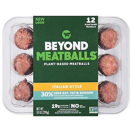 Beyond Meat Beyond Meatballs Plant Based Italian Style Meatballs 12 Count - 10 Oz - Image 1