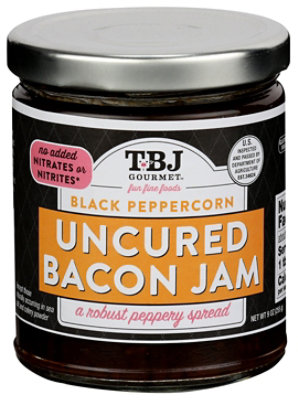 TBJ Gourmet Jam Bacon Black Pepper - 9 OZ - Image 1