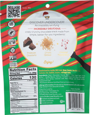 Undercover Dark Chocolate + Peppermint Quinoa Crisps - 2 Oz - Image 6