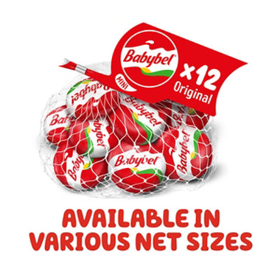 Mini Babybel White Cheddar Snack Cheese 12 Count - 8.4 Oz - Image 3