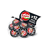 Mini Babybel White Cheddar Snack Cheese 12 Count - 8.4 Oz - Image 2