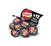 Mini Babybel White Cheddar Snack Cheese 12 Count - 8.4 Oz